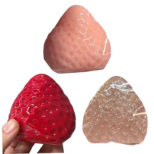 Spannungs -Squeeze -Spielzeug, 3pcs Squeeze -Spielzeug für Erwachsene/Kinder, Erdbeer -Form -Stressspielzeug, dehnbare ultra -weiche Angst -Relief -Gegenstände für Partygunst, Geschenke, Schulbelohnu Spannungs -Squeeze -Spielzeug, 3pcs Squeeze -Spielzeug für Erwachsene/Kinder, Erdbeer -Form -Stressspielzeug, dehnbare ultra -weiche Angst -Relief -Gegenstände für Partygunst, Geschenke, Schulbelohnu von SHITOOMFE