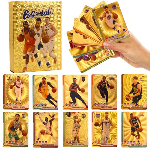 55 Blatt Basketball Karten, Basketball Sammelkarten, Basketball Star Karte, Sportkarten, Sammelalbum Basketball Karten, für Fans, Kinder und Erwachsene von SHIVLENE