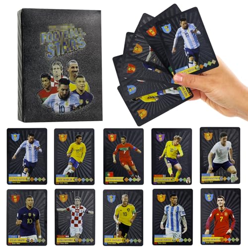 55 Blatt Fussball Karten, Fußball Star Karte, Fußball Sammelkarten, Footballer Cards, Star Karte, Sammelalbum Fußball Karten von SHIVLENE