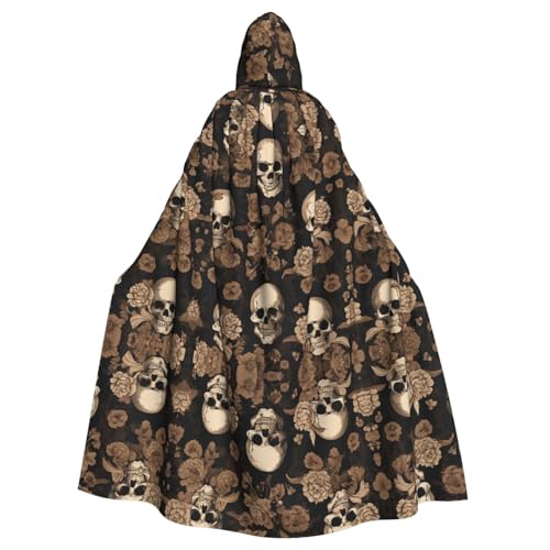Kapuzenumhang mit Gothic-Tapeten-Motiv, Unisex, für Erwachsene, Halloween, Cosplay, für Männer und Frauen von SHLXMDNZ