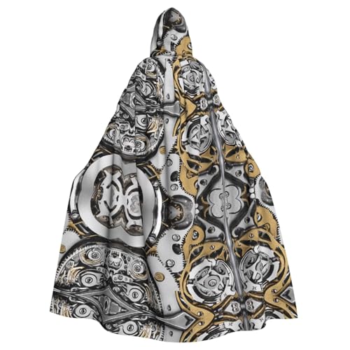 Kapuzenumhang mit coolem Steampunk-Motiv, Unisex, für Erwachsene, Halloween, Cosplay, für Männer und Frauen von SHLXMDNZ