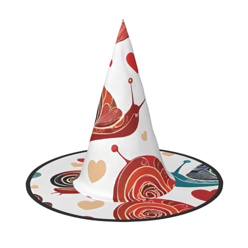Niedlicher Schnecken-Druck, Halloween, Hexenhut, Cosplay, für Frauen, Zaubererhut, Maskerade, Halloween-Party-Zubehör Niedlicher Schnecken-Druck, Halloween, Hexenhut, Cosplay, für Frauen, Zaubererhut, Maskerade, Halloween-Party-Zubehör von SHLXMDNZ
