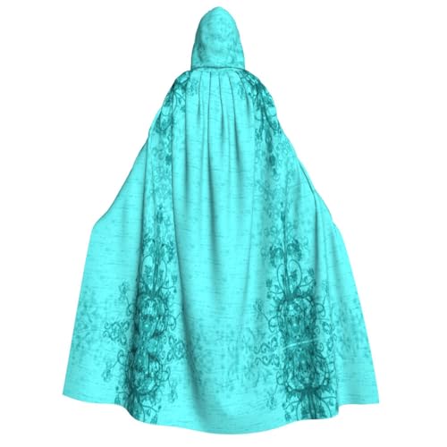 SHLXMDNZ Bedruckter dicker Kapuzenumhang, Unisex, Halloween-Umhang, Vampir, Hexe, Zauberer, Halloween, Weihnachten, Cosplay von SHLXMDNZ