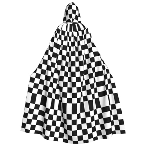 SHLXMDNZ Bedruckter dicker Kapuzenumhang, Unisex, für Halloween, Vampir, Hexe, Zauberer, Halloween, Weihnachten, Cosplay von SHLXMDNZ