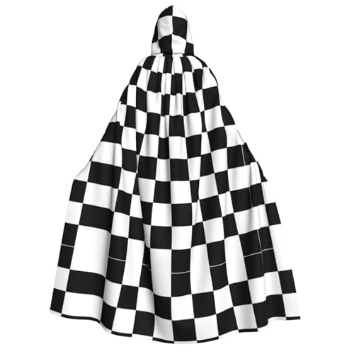 SHLXMDNZ Bedruckter dicker Kapuzenumhang, Unisex, für Halloween, Vampir, Hexe, Zauberer, Halloween, Weihnachten, Cosplay von SHLXMDNZ