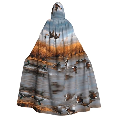 SHLXMDNZ Bedruckter dicker Kapuzenumhang für Halloween, Vampir, Hexe, Zauberer, Halloween, Weihnachten, Cosplay von SHLXMDNZ