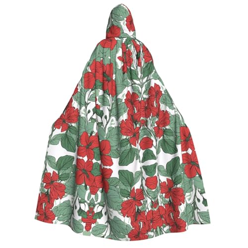 SHLXMDNZ Bedruckter dicker Kapuzenumhang für den Sommer, Unisex, Halloween-Umhang, Vampir, Hexe, Zauberer, Halloween, Weihnachten, Cosplay von SHLXMDNZ