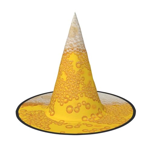 SHLXMDNZ Bierschaum-Druck, Halloween, Kegel, Hexenhut, Cosplay, für Frauen, Zaubererhut, Maskerade, Halloween-Party-Zubehör SHLXMDNZ Bierschaum-Druck, Halloween, Kegel, Hexenhut, Cosplay, für Frauen, Zaubererhut, Maskerade, Halloween-Party-Zubehör von SHLXMDNZ