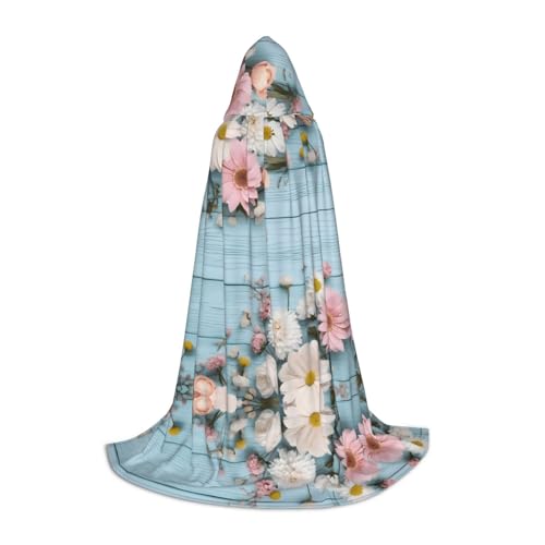 SHLXMDNZ Blaugrüner Umhang mit Kapuze für Teenager, perfekter Umhang für Halloween und Themenpartys SHLXMDNZ Blaugrüner Umhang mit Kapuze für Teenager, perfekter Umhang für Halloween und Themenpartys von SHLXMDNZ