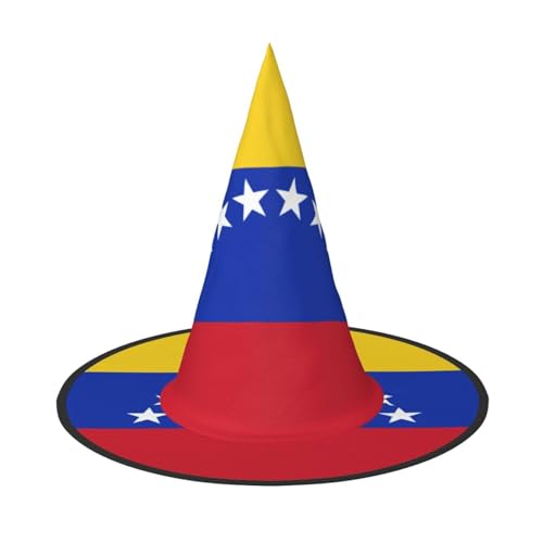 SHLXMDNZ Flagge von Venezuela, Druck, Halloween, Hexenhut, Cosplay, für Frauen, Zaubererhut, Maskerade, Halloween-Partyzubehör SHLXMDNZ Flagge von Venezuela, Druck, Halloween, Hexenhut, Cosplay, für Frauen, Zaubererhut, Maskerade, Halloween-Partyzubehör von SHLXMDNZ