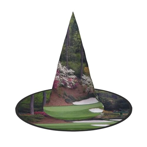 SHLXMDNZ Golfplatz-Druck, Halloween, Hexenhut, Cosplay, für Frauen, Zaubererhut, Maskerade, Halloween-Party-Zubehör SHLXMDNZ Golfplatz-Druck, Halloween, Hexenhut, Cosplay, für Frauen, Zaubererhut, Maskerade, Halloween-Party-Zubehör von SHLXMDNZ