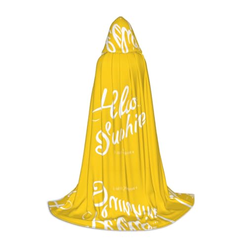 SHLXMDNZ Gut aussehender Kapuzenumhang mit Hello-Aufdruck für Teenager, perfekter Umhang für Halloween und Themenpartys SHLXMDNZ Gut aussehender Kapuzenumhang mit Hello-Aufdruck für Teenager, perfekter Umhang für Halloween und Themenpartys von SHLXMDNZ