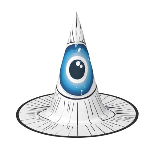 SHLXMDNZ Hexenhut mit bösen Blicken, Halloween, Kegel, Cosplay, für Frauen, Zaubererhut, Maskerade, Halloween-Party-Zubehör SHLXMDNZ Hexenhut mit bösen Blicken, Halloween, Kegel, Cosplay, für Frauen, Zaubererhut, Maskerade, Halloween-Party-Zubehör von SHLXMDNZ