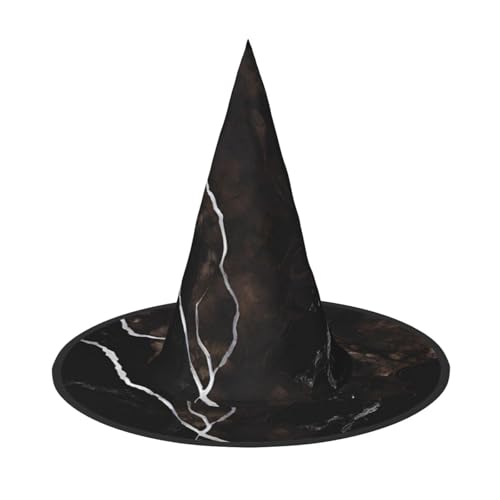 SHLXMDNZ Hexenhut mit schwarzem Roségold-Marmor-Druck, Halloween, Kegel, Cosplay, für Frauen, Zaubererhut, Maskerade, Halloween-Party-Zubehör SHLXMDNZ Hexenhut mit schwarzem Roségold-Marmor-Druck, Halloween, Kegel, Cosplay, für Frauen, Zaubererhut, Maskerade, Halloween-Party-Zubehör von SHLXMDNZ
