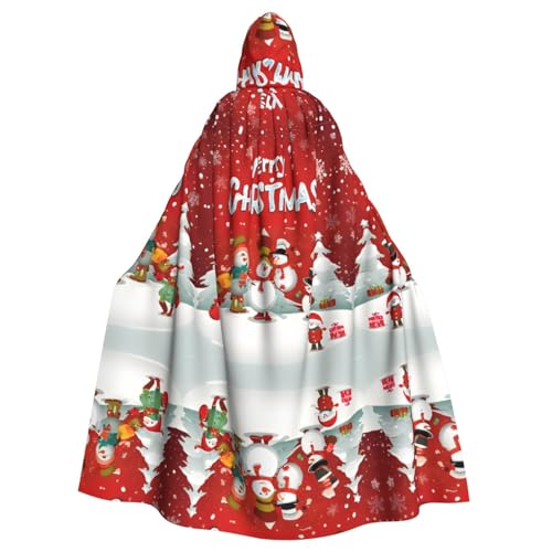 SHLXMDNZ Kapuzenumhang mit Aufdruck "Merry Christmas", Unisex, für Erwachsene, Halloween, Cosplay, für Männer und Frauen SHLXMDNZ Kapuzenumhang mit Aufdruck "Merry Christmas", Unisex, für Erwachsene, Halloween, Cosplay, für Männer und Frauen von SHLXMDNZ