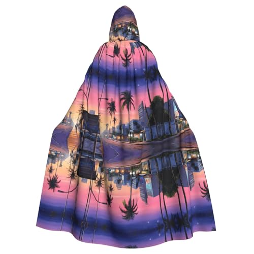SHLXMDNZ Kapuzenumhang mit Aufdruck "The Old Hollywood", Unisex, Erwachsene, Halloween, Cosplay, für Männer und Frauen von SHLXMDNZ