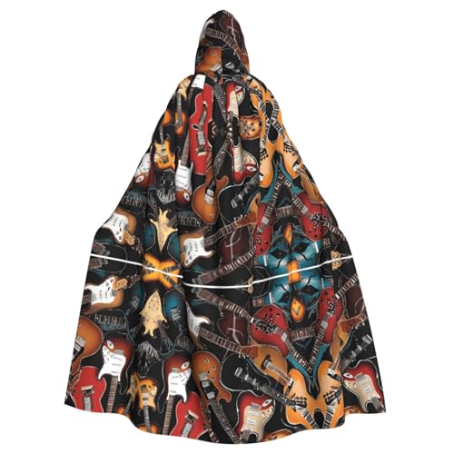 SHLXMDNZ Kapuzenumhang mit Aufdruck in Farbe Akustik und Gitarre, Unisex, Erwachsene, Halloween, Cosplay, für Männer und Frauen SHLXMDNZ Kapuzenumhang mit Aufdruck in Farbe Akustik und Gitarre, Unisex, Erwachsene, Halloween, Cosplay, für Männer und Frauen von SHLXMDNZ