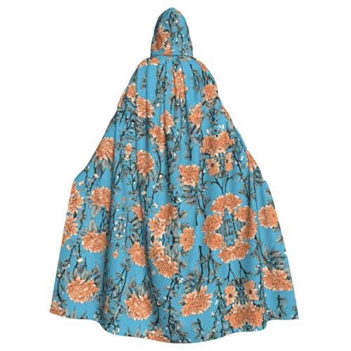 SHLXMDNZ Kapuzenumhang mit Blumenmuster, Unisex, Erwachsene, Halloween, Cosplay, für Männer und Frauen SHLXMDNZ Kapuzenumhang mit Blumenmuster, Unisex, Erwachsene, Halloween, Cosplay, für Männer und Frauen von SHLXMDNZ
