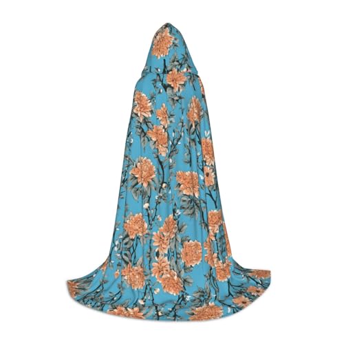 SHLXMDNZ Kapuzenumhang mit Blumenmuster für Jugendliche, perfekter Umhang für Halloween und Themenpartys SHLXMDNZ Kapuzenumhang mit Blumenmuster für Jugendliche, perfekter Umhang für Halloween und Themenpartys von SHLXMDNZ