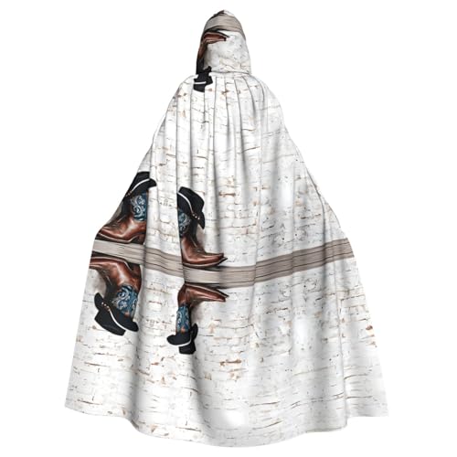 SHLXMDNZ Kapuzenumhang mit Cowboyhut und Stiefeln, Unisex, für Erwachsene, Halloween, Cosplay, für Männer und Frauen SHLXMDNZ Kapuzenumhang mit Cowboyhut und Stiefeln, Unisex, für Erwachsene, Halloween, Cosplay, für Männer und Frauen von SHLXMDNZ