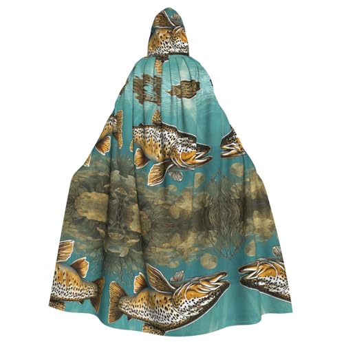 SHLXMDNZ Kapuzenumhang mit Fliegenfischmotiv, Unisex, Erwachsene, Halloween, Cosplay, für Männer und Frauen SHLXMDNZ Kapuzenumhang mit Fliegenfischmotiv, Unisex, Erwachsene, Halloween, Cosplay, für Männer und Frauen von SHLXMDNZ