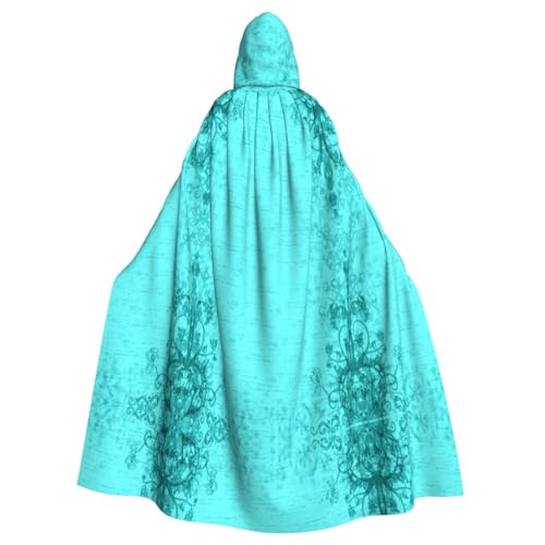 SHLXMDNZ Kapuzenumhang mit Kapuze, Unisex, für Erwachsene, Halloween, Cosplay, für Männer und Frauen, Blaugrün SHLXMDNZ Kapuzenumhang mit Kapuze, Unisex, für Erwachsene, Halloween, Cosplay, für Männer und Frauen, Blaugrün von SHLXMDNZ
