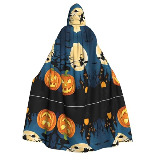 SHLXMDNZ Kapuzenumhang mit Kürbis für Halloween, Unisex, Erwachsene, Halloween, Cosplay, für Männer und Frauen SHLXMDNZ Kapuzenumhang mit Kürbis für Halloween, Unisex, Erwachsene, Halloween, Cosplay, für Männer und Frauen von SHLXMDNZ