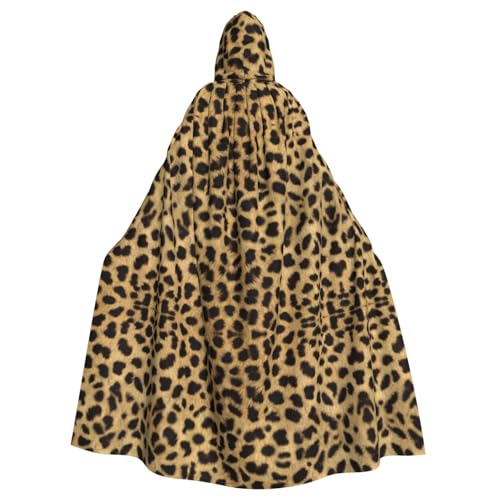 SHLXMDNZ Kapuzenumhang mit Leopardenmuster, Unisex, Erwachsene, Halloween, Cosplay, für Männer und Frauen SHLXMDNZ Kapuzenumhang mit Leopardenmuster, Unisex, Erwachsene, Halloween, Cosplay, für Männer und Frauen von SHLXMDNZ