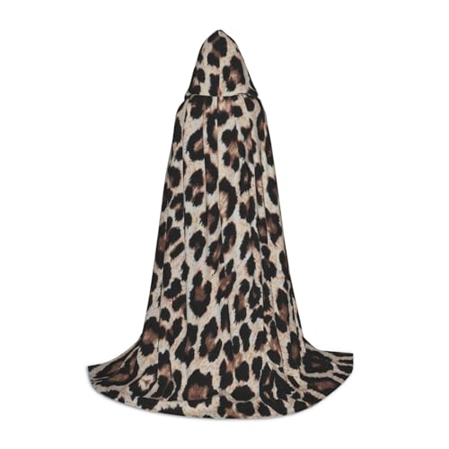 SHLXMDNZ Kapuzenumhang mit Leopardenmuster für Teenager, perfekter Umhang für Halloween und Themenpartys SHLXMDNZ Kapuzenumhang mit Leopardenmuster für Teenager, perfekter Umhang für Halloween und Themenpartys von SHLXMDNZ