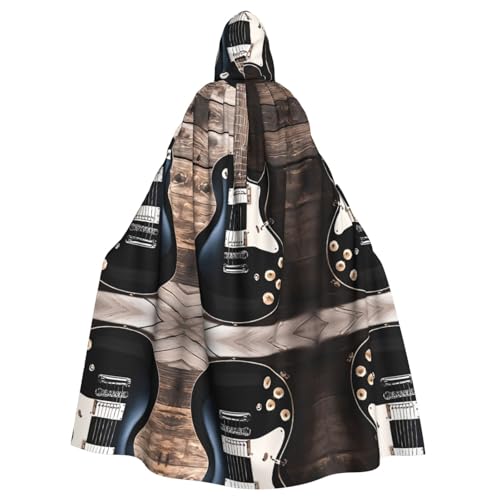 SHLXMDNZ Kapuzenumhang mit Musikgitarre, Unisex, Erwachsene, Halloween, Cosplay, für Männer und Frauen SHLXMDNZ Kapuzenumhang mit Musikgitarre, Unisex, Erwachsene, Halloween, Cosplay, für Männer und Frauen von SHLXMDNZ