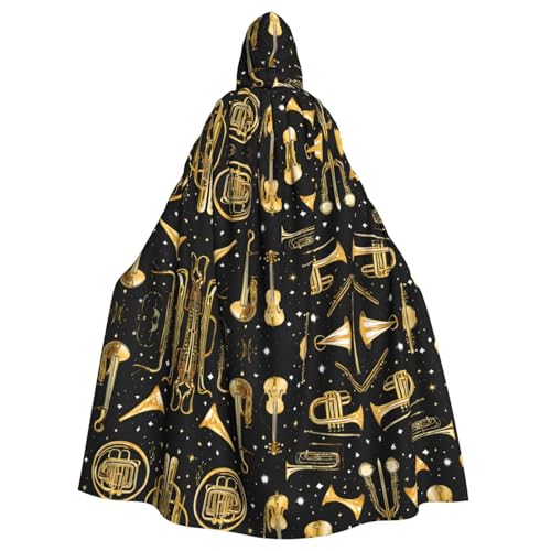 SHLXMDNZ Kapuzenumhang mit Musikinstrumenten, Unisex, Erwachsene, Halloween, Cosplay, für Männer und Frauen SHLXMDNZ Kapuzenumhang mit Musikinstrumenten, Unisex, Erwachsene, Halloween, Cosplay, für Männer und Frauen von SHLXMDNZ