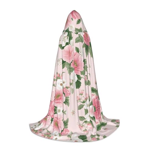 SHLXMDNZ Kapuzenumhang mit Pflanzenblumen-Aufdruck für Teenager, perfekter Umhang für Halloween und Themenpartys SHLXMDNZ Kapuzenumhang mit Pflanzenblumen-Aufdruck für Teenager, perfekter Umhang für Halloween und Themenpartys von SHLXMDNZ