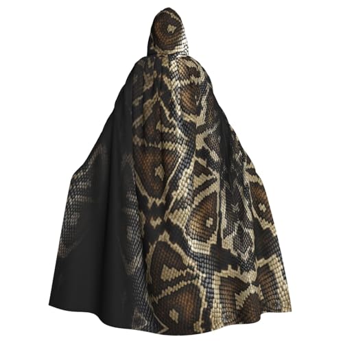 SHLXMDNZ Kapuzenumhang mit Schlangenhaut-Druck, Unisex, Erwachsene, Halloween, Cosplay, für Männer/Frauen SHLXMDNZ Kapuzenumhang mit Schlangenhaut-Druck, Unisex, Erwachsene, Halloween, Cosplay, für Männer/Frauen von SHLXMDNZ