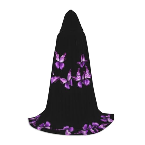 SHLXMDNZ Kapuzenumhang mit Schmetterlingsmotiv für Teenager, perfekter Umhang für Halloween und Themenpartys SHLXMDNZ Kapuzenumhang mit Schmetterlingsmotiv für Teenager, perfekter Umhang für Halloween und Themenpartys von SHLXMDNZ
