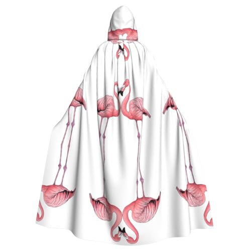 SHLXMDNZ Kapuzenumhang mit Tintenflamingos, Unisex, Erwachsene, Halloween, Cosplay, für Männer und Frauen SHLXMDNZ Kapuzenumhang mit Tintenflamingos, Unisex, Erwachsene, Halloween, Cosplay, für Männer und Frauen von SHLXMDNZ