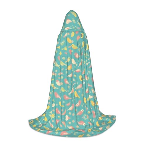 SHLXMDNZ Kapuzenumhang mit Vogelmuster für Jugendliche, perfekter Umhang für Halloween und Themenpartys SHLXMDNZ Kapuzenumhang mit Vogelmuster für Jugendliche, perfekter Umhang für Halloween und Themenpartys von SHLXMDNZ