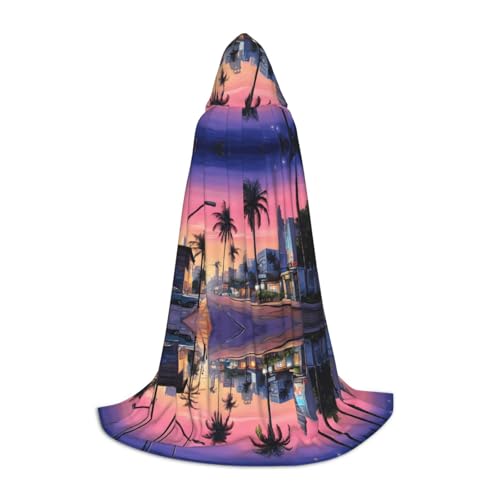 SHLXMDNZ Kapuzenumhang mit altem Hollywood-Aufdruck für Teenager, perfekter Umhang für Halloween und Themenpartys SHLXMDNZ Kapuzenumhang mit altem Hollywood-Aufdruck für Teenager, perfekter Umhang für Halloween und Themenpartys von SHLXMDNZ