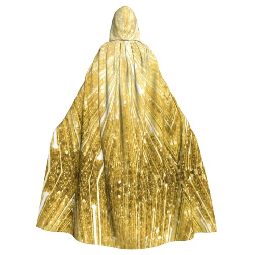 SHLXMDNZ Kapuzenumhang mit goldenem Bling-Druck, Unisex, Erwachsene, Halloween, Cosplay, für Männer/Frauen SHLXMDNZ Kapuzenumhang mit goldenem Bling-Druck, Unisex, Erwachsene, Halloween, Cosplay, für Männer/Frauen von SHLXMDNZ