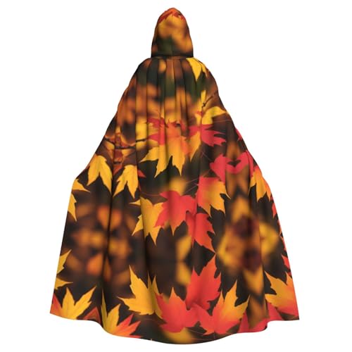 SHLXMDNZ Kapuzenumhang mit rotem Ahornblatt-Druck, Unisex, Erwachsene, Halloween, Cosplay, für Männer und Frauen SHLXMDNZ Kapuzenumhang mit rotem Ahornblatt-Druck, Unisex, Erwachsene, Halloween, Cosplay, für Männer und Frauen von SHLXMDNZ