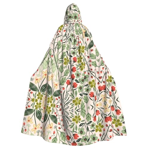 SHLXMDNZ Kapuzenumhang mit schönem Blumendruck, Unisex, Erwachsene, Halloween, Cosplay, für Männer/Frauen SHLXMDNZ Kapuzenumhang mit schönem Blumendruck, Unisex, Erwachsene, Halloween, Cosplay, für Männer/Frauen von SHLXMDNZ
