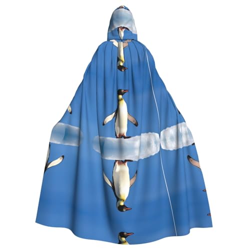 SHLXMDNZ Kapuzenumhang mit süßem Pinguin-Druck, Unisex, Erwachsene, Halloween, Cosplay, für Männer und Frauen SHLXMDNZ Kapuzenumhang mit süßem Pinguin-Druck, Unisex, Erwachsene, Halloween, Cosplay, für Männer und Frauen von SHLXMDNZ