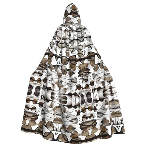 SHLXMDNZ Kapuzenumhang mit süßer Brille, Weihnachts-Kostüm, Unisex, Erwachsene, Halloween, Cosplay, für Männer und Frauen SHLXMDNZ Kapuzenumhang mit süßer Brille, Weihnachts-Kostüm, Unisex, Erwachsene, Halloween, Cosplay, für Männer und Frauen von SHLXMDNZ