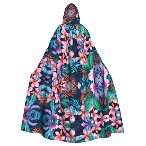 SHLXMDNZ Kapuzenumhang mit tropischen Blumen, Unisex, Erwachsene, Halloween, Cosplay, für Männer und Frauen SHLXMDNZ Kapuzenumhang mit tropischen Blumen, Unisex, Erwachsene, Halloween, Cosplay, für Männer und Frauen von SHLXMDNZ