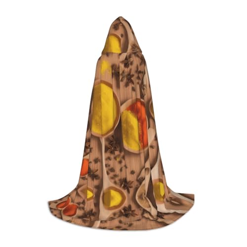 SHLXMDNZ Kapuzenumhang mit verschiedenen Jahreszeiten, bedruckt, bedruckt, für Teenager, perfekter Umhang für Halloween und Themenpartys von SHLXMDNZ