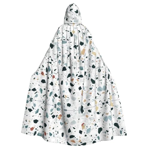 SHLXMDNZ Kapuzenumhang mit weißem Partner, Unisex, Erwachsene, Halloween, Cosplay, für Männer und Frauen von SHLXMDNZ