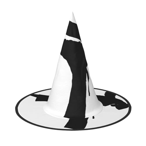 SHLXMDNZ Karate-Druck, Halloween, Hexenhut, Cosplay, für Frauen, Zaubererhut, Maskerade, Halloween-Party-Zubehör von SHLXMDNZ