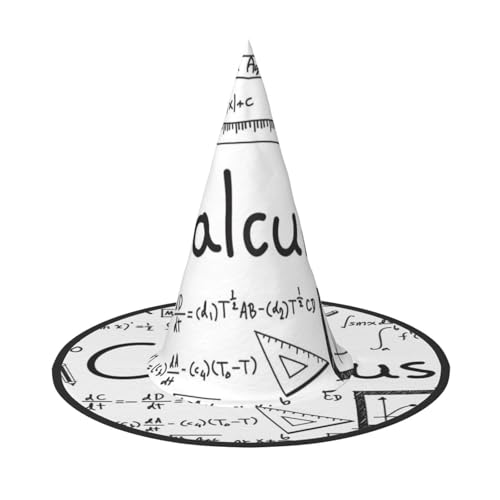 SHLXMDNZ Mathe-Geometrie-Geek-Rechner-Druck, Halloween, Kegel, Hexenhut, Cosplay, für Frauen, Zaubererhut, Maskerade, Halloween-Party-Zubehör SHLXMDNZ Mathe-Geometrie-Geek-Rechner-Druck, Halloween, Kegel, Hexenhut, Cosplay, für Frauen, Zaubererhut, Maskerade, Halloween-Party-Zubehör von SHLXMDNZ