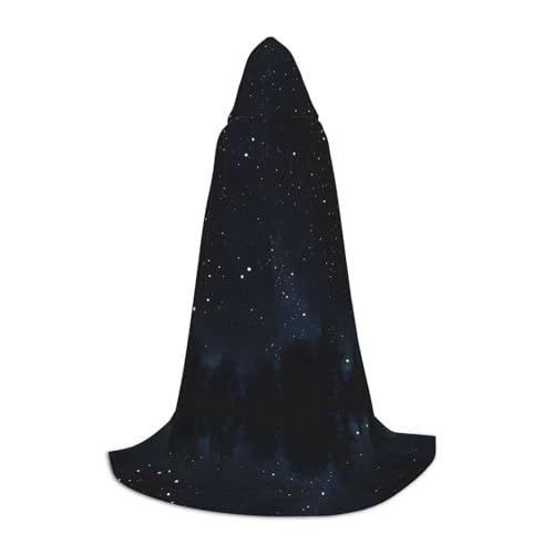 SHLXMDNZ Schwarzer Kapuzenumhang mit Glitzer-Aufdruck für Jugendliche, perfekter Umhang für Halloween und Themenpartys SHLXMDNZ Schwarzer Kapuzenumhang mit Glitzer-Aufdruck für Jugendliche, perfekter Umhang für Halloween und Themenpartys von SHLXMDNZ