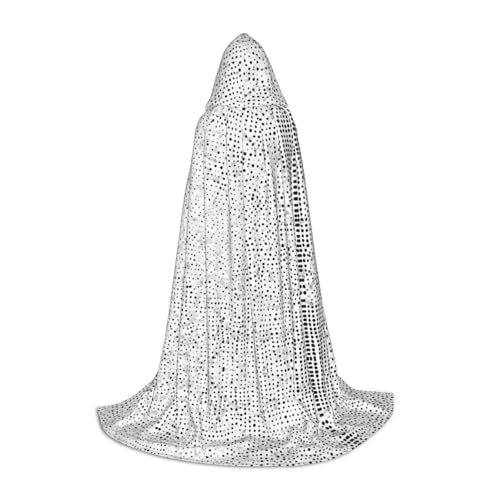 SHLXMDNZ Schwarzer und weißer Kapuzenumhang für Jugendliche, perfekter Umhang für Halloween und Themenpartys SHLXMDNZ Schwarzer und weißer Kapuzenumhang für Jugendliche, perfekter Umhang für Halloween und Themenpartys von SHLXMDNZ
