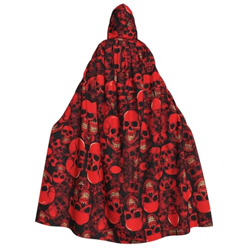 SHLXMDNZ Umhang mit Kapuze, bedruckt, dick, Unisex, Halloween, Vampir, Hexe, Zauberer, Halloween, Weihnachten, Cosplay von SHLXMDNZ